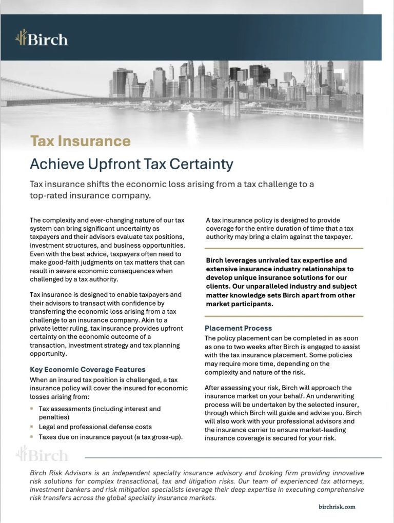 Tax Insurance